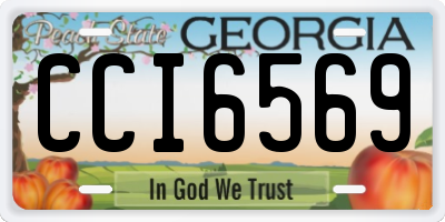 GA license plate CCI6569