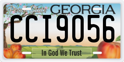 GA license plate CCI9056