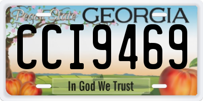 GA license plate CCI9469