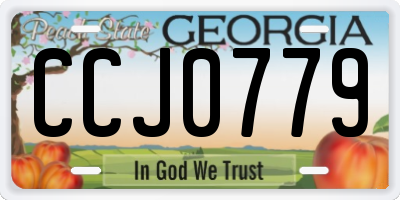 GA license plate CCJ0779