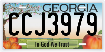 GA license plate CCJ3979
