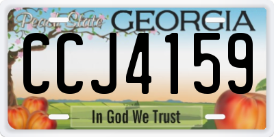 GA license plate CCJ4159