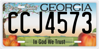 GA license plate CCJ4573