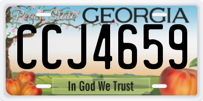 GA license plate CCJ4659