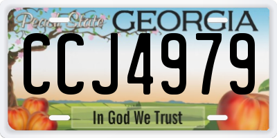 GA license plate CCJ4979