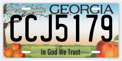 GA license plate CCJ5179