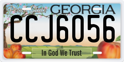 GA license plate CCJ6056