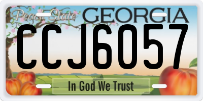 GA license plate CCJ6057