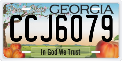 GA license plate CCJ6079