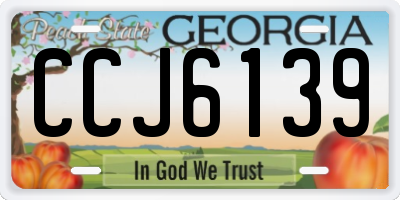 GA license plate CCJ6139