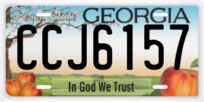 GA license plate CCJ6157