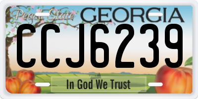 GA license plate CCJ6239