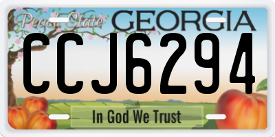 GA license plate CCJ6294