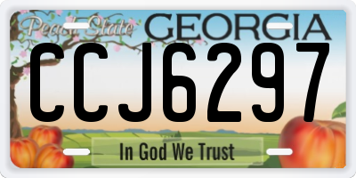 GA license plate CCJ6297