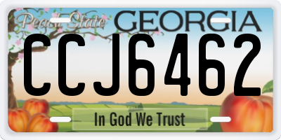 GA license plate CCJ6462