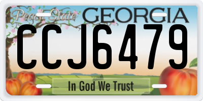 GA license plate CCJ6479