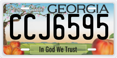 GA license plate CCJ6595
