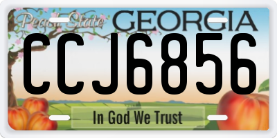 GA license plate CCJ6856