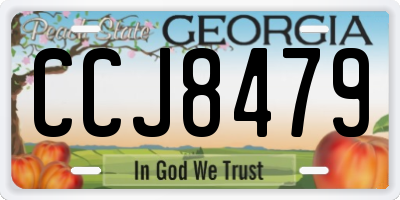 GA license plate CCJ8479