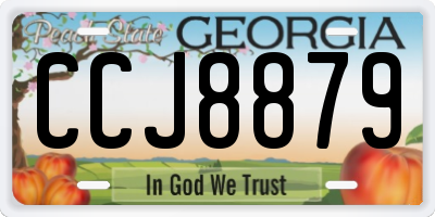 GA license plate CCJ8879