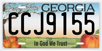 GA license plate CCJ9155