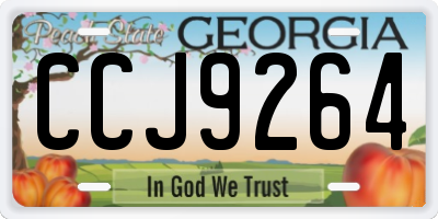 GA license plate CCJ9264