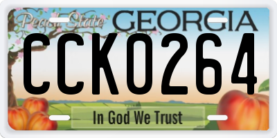 GA license plate CCK0264