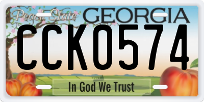 GA license plate CCK0574