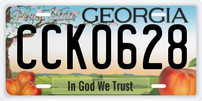 GA license plate CCK0628