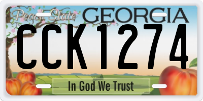 GA license plate CCK1274