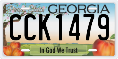 GA license plate CCK1479