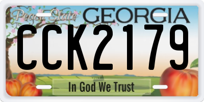 GA license plate CCK2179
