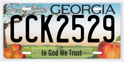 GA license plate CCK2529