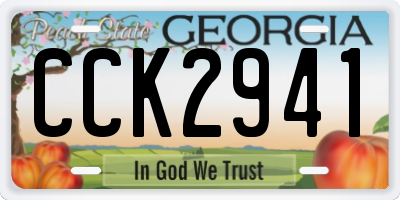 GA license plate CCK2941