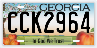 GA license plate CCK2964