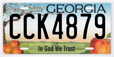 GA license plate CCK4879