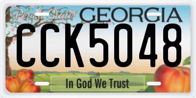 GA license plate CCK5048