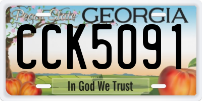 GA license plate CCK5091