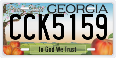GA license plate CCK5159
