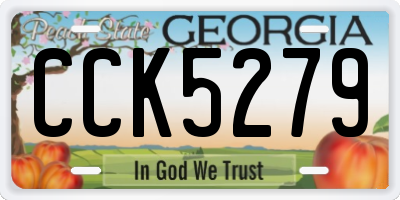 GA license plate CCK5279