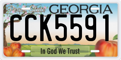 GA license plate CCK5591