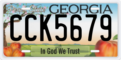 GA license plate CCK5679