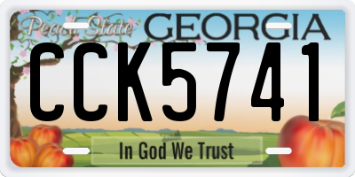 GA license plate CCK5741