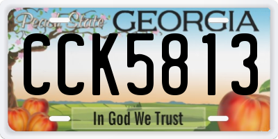 GA license plate CCK5813