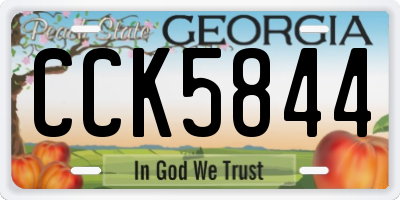 GA license plate CCK5844
