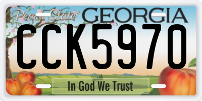 GA license plate CCK5970