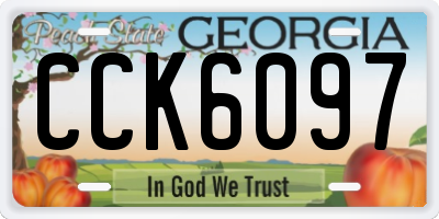 GA license plate CCK6097