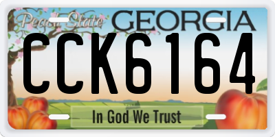 GA license plate CCK6164