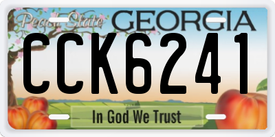 GA license plate CCK6241
