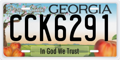 GA license plate CCK6291